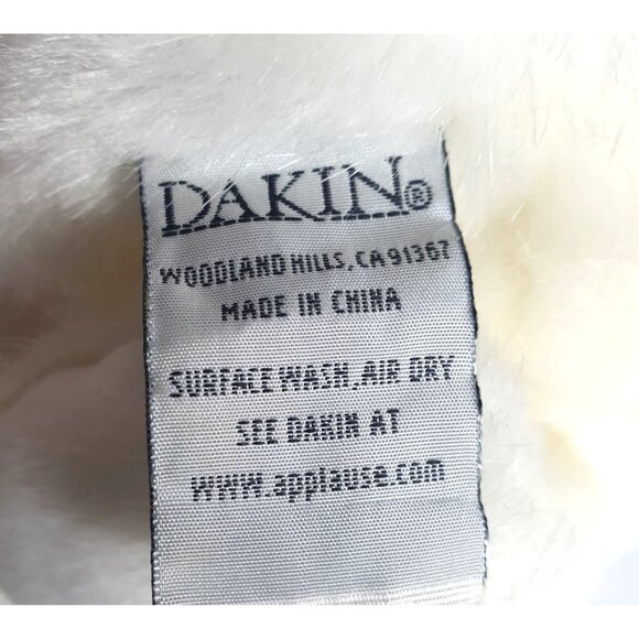 Dakin White Plush Bear of Faith Religious Teddy With Gold Cross Necklace 9" - Picture 6 of 6